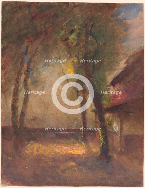 The Terrace of the Ravier House in Morestel, 1880s?. Creator: Auguste François Ravier.