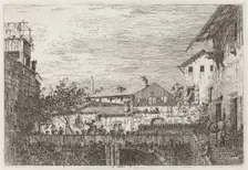 The Terrace [lower right], c. 1735/1746. Creator: Canaletto