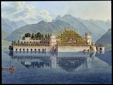 The terraced gardens, Isola Bella, Lake Maggiore, Italy, 1819. Artist: Mathias Gabriel Lory