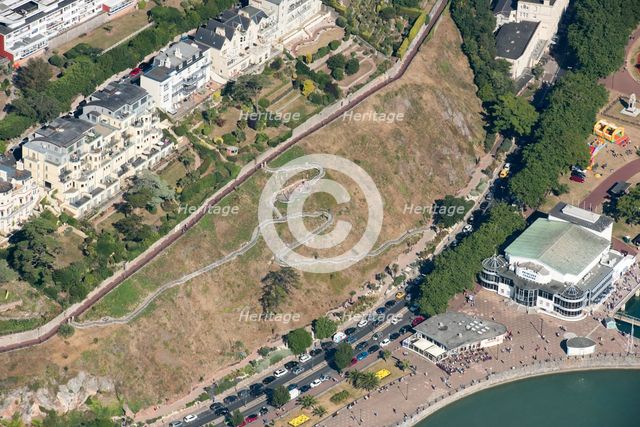 The terraced walk at Royal Terrace Gardens, Torquay, Devon, 2016. Creator: Damian Grady.