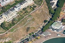 The terraced walk at Royal Terrace Gardens, Torquay, Devon, 2016. Creator: Damian Grady