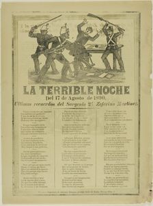 The Terrible Night, n.d. Creator: José Guadalupe Posada