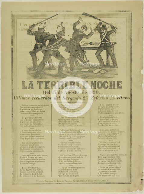 The Terrible Night, n.d. Creator: José Guadalupe Posada.