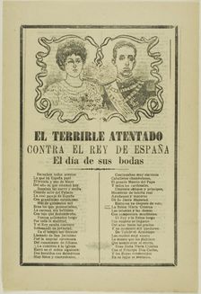 The Terrible Attempt Against the King of Spain, n.d. Creator: José Guadalupe Posada