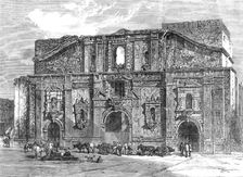 The terrible calamity in Santiago, Chili: ruins of La Compania [Compañía] Church, 1864. Creator: Unknown