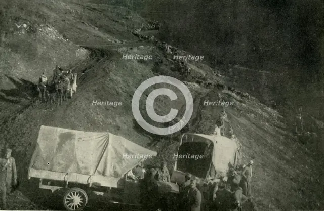 'The Terrible Retreat from Serbia', (1919).  Creator: Unknown.