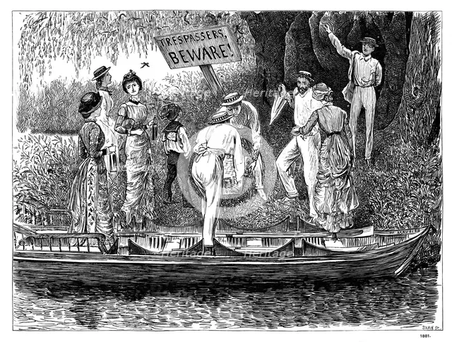 'The Terrors of the Law', 1881 (1891).  Artist: George du Maurier