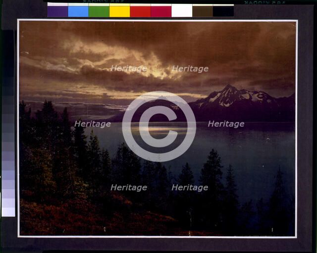 The Teton Range from Yellowstone Park, Wyoming, c1900. Creator: William H. Jackson.