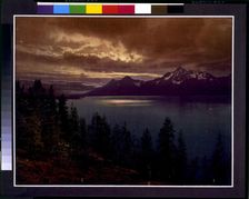 The Teton Range from Yellowstone Park, Wyoming, c1900. Creator: William H. Jackson