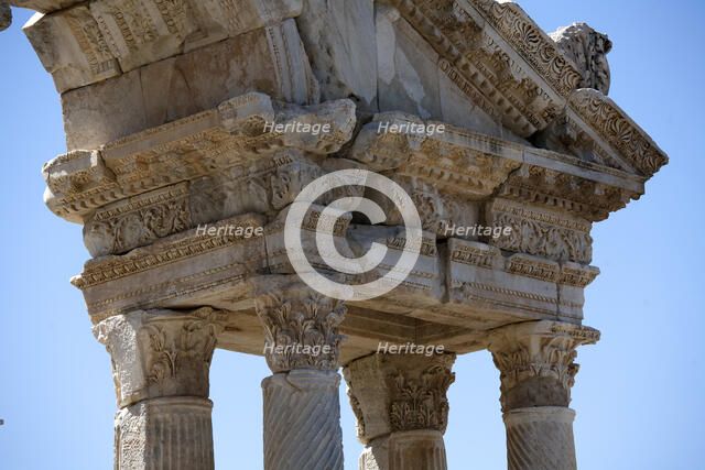 The Tetrapylon at Aphrodisias, Turkey. Artist: Samuel Magal