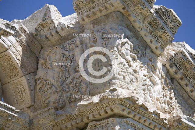 The Tetrapylon at Aphrodisias, Turkey. Artist: Samuel Magal