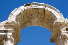 The Tetrapylon at Aphrodisias, Turkey. Creator: Samuel Magal