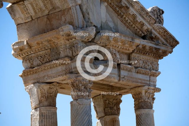 The Tetrapylon at Aphrodisias, Turkey. Creator: Samuel Magal.