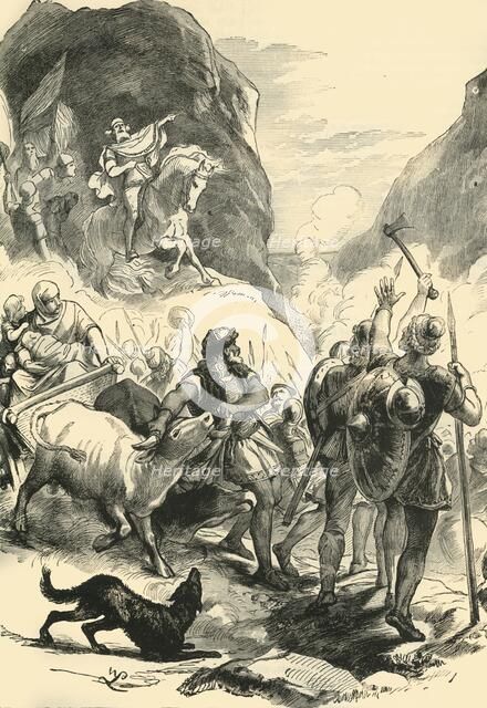 'The Teutons on the March', 1890.   Creator: Unknown.