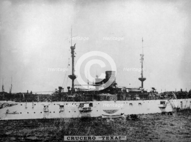 The Texas Battleship, (1898), 1920s. Artist: Unknown