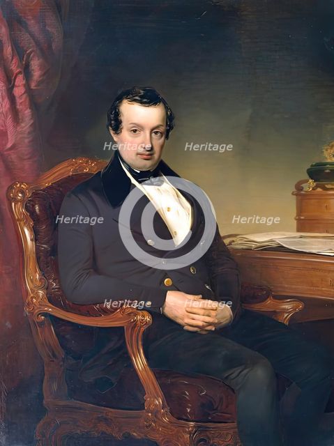 The textile manufacturer Hermann Todesco (1791-1844), 1844. Creator: Franz Schrotzberg.