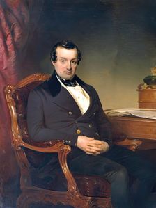 The textile manufacturer Hermann Todesco (1791-1844), 1844. Creator: Franz Schrotzberg