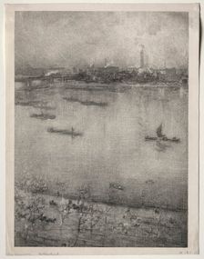 The Thames, 1896. Creator: James McNeill Whistler (American, 1834-1903)
