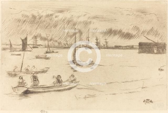 The Thames Towards Erith, c. 1877. Creator: James Abbott McNeill Whistler.