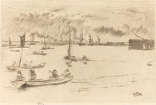 The Thames Towards Erith, c. 1877. Creator: James Abbott McNeill Whistler