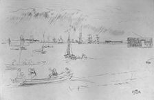 The Thames Towards Erith c1877, (1904). Artist: James Abbott McNeill Whistler