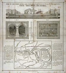 The Thames Tunnel, London, 1827. Artist: Anon