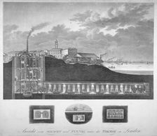 The Thames Tunnel under construction, London, c1835. Artist: Carl Friedrich Trautmann