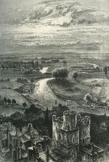 The Thames Valley, from the Round Tower c1870