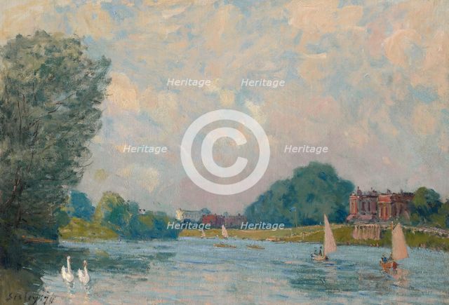 The Thames At Hampton Court, 1874. Creator: Alfred Sisley.