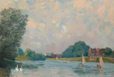 The Thames At Hampton Court, 1874. Creator: Alfred Sisley