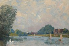 The Thames At Hampton Court, 1874. Creator: Alfred Sisley