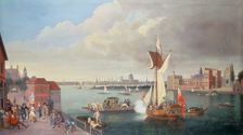 The Thames at Horseferry c1710. Creator: Unknown