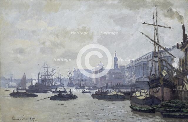'The Thames at London', 1871. Artist: Claude Monet.