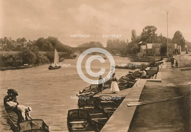 'The Thames at Maidenhead', 1902. Artist: Unknown.