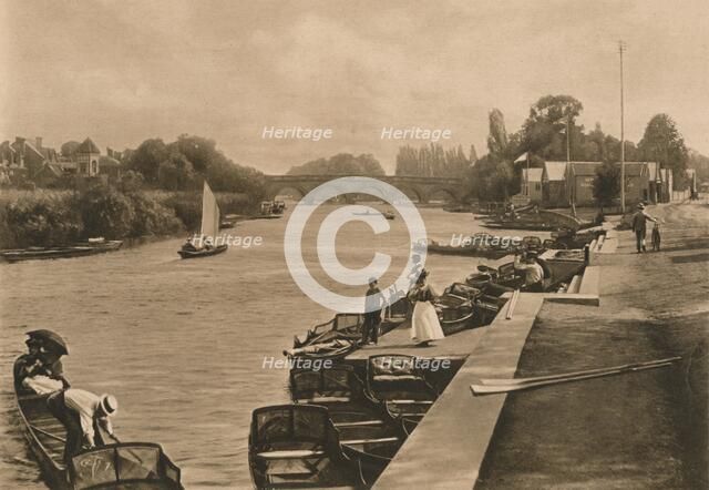 'The Thames at Maidenhead', 1902. Artist: Unknown.