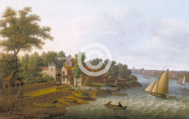 'The Thames at Millbank', c1790. Creator: Unknown.