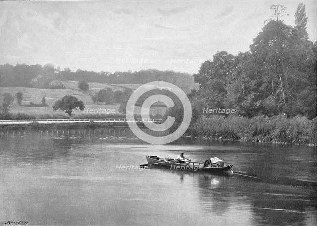 'The Thames at Runnymede', c1896. Artist: Valentine & Sons.