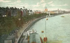 The Thames Embankment, London, c1915. Creator: Unknown