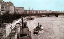 The Thames Embankment, London, early 20th century