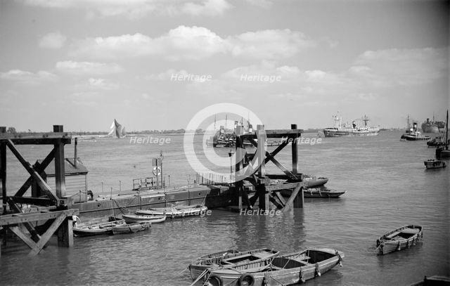 The Thames Estuary at Gravesend, Kent, c1945-c1965. Artist: SW Rawlings