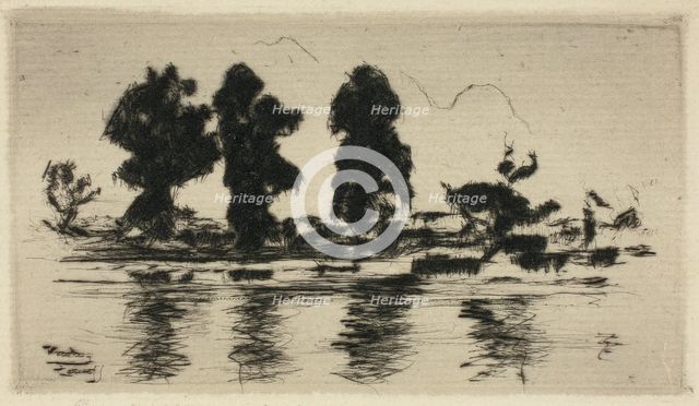 The Thames, Evening, 1897. Creator: Theodore Roussel.