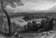 The Thames from Richmond Hill c1870