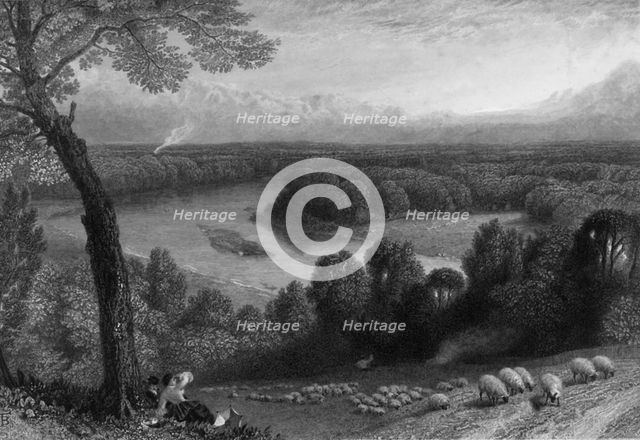'The Thames from Richmond Hill', c1870.