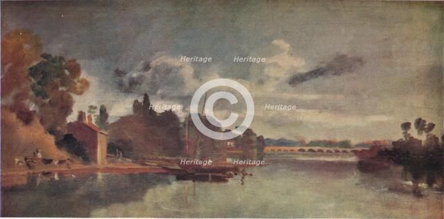 The Thames near Walton Bridges, 1805, (1938). Artist: JMW Turner
