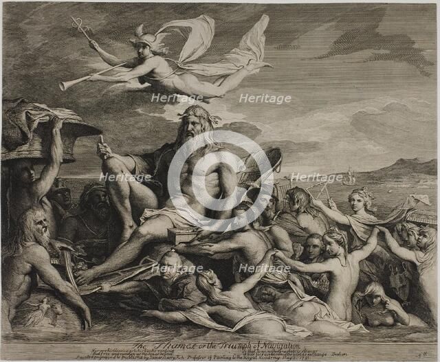 The Thames, or The Triumph of Navigation, 1791, published 1792. Creator: James Barry.