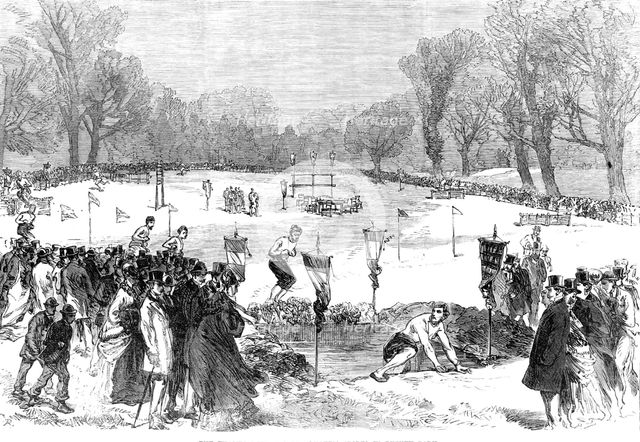 The Thames Rowing-Club athletic sports in Putney Park, 1869. Creator: Unknown.