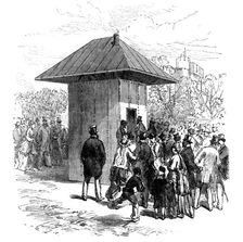 The Thames Subway at Tower-Hill: entrance to tunnel, 1870. Creator: Unknown