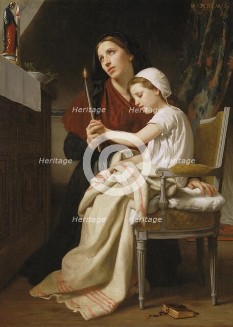 The Thank Offering. Artist: Bouguereau, William-Adolphe (1825-1905)