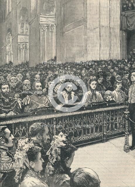 'The Thanksgiving Service in St. Paul's Cathedral', 1906. Artist: Unknown.