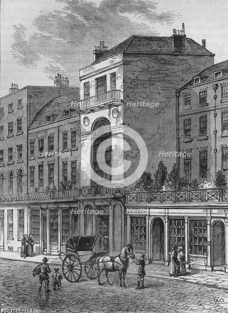 The Thatched House Tavern, Westminster, London, c1870 (1878). Artist: J Greenaway.